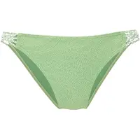 s.Oliver Bikini-Hose , Damen, Gr. 42, N-Gr, grün (salbei), Recycling-Polyamid, Strukturmuster, kontrastfarbene Details, Badehosen Bikini-Hose, mit gemusterter Strukturware