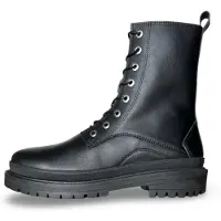 Nae Vegan Shoes Diram Vegane Stiefel – Combat-Stil mit Reißverschluss