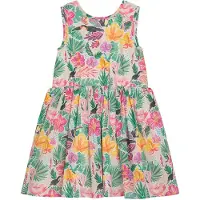 DANAMADE Sommerkleid "Dresses DGRETA", Mädchen, Gr. 116, multicolor, Obermaterial: 100% Baumwolle; Futter: 100% Baumwolle, Kleider Sommerkleid