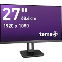 Terra LCD/LED 2748W PV V3.1 schwarz HDMI/DP/USB-C GREENLINE PLUS, 68,6 cm (27"), 1920 x 1080 Pixel, Full HD, LCD, 5 ms, Schwarz
