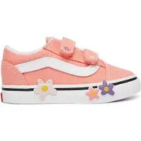 Vans Sneakers aus Stoff Old Skool V Flower VN000Z5XGSB1 Korallenfarben 23.5
