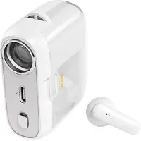 WEKOME S28 Pop Digital Series - kabellose Bluetooth V5.3 TWS-Kopfhörer mit Ladetasche und Projektor-Funktion (Weiß)