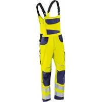Kübler Latzhose REFLECTIQ PSA 2 warngelb/dunkelblau Form 3207 Größe 28