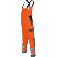 Kübler Latzhose PROTECTIQ HIGH VIS ARC1 PSA 3 warnorange/anthrazit Form 3393 Größe 46