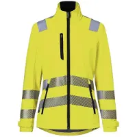 Kübler REFLECTIQ Softshelljacke Damen PSA 2 warngelb S - 1509 8427-34-S - warngelb