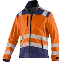 Kübler Softshell Jacke REFLECTIQ PSA 2 warnorange/dunkelblau Form 1507 Grösse S