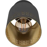 Eglo Wandspot Esteperra, schwarz/gold, einflammig