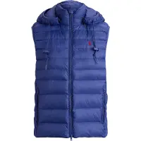 Ralph Lauren für Damen. 211958935500 Wasserabweisende faltbare Weste blau (XS), Lässig, Nylon