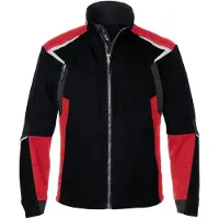 Kübler BODYFORCE Jacke schwarz/mittelrot XL - 1125 5302-9955-XL - schwarz/mittelrot