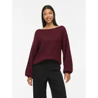 Vila Strickpullover "VIMARLEY L/S KNIT PULLOVER- NOOS" Materialmix, regular fit