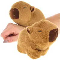 R2 Invest Capybara Plüschtier für Kinder Armband Plüscharmband