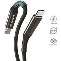 Crong Armor Link - 100W PD 5A USB-C zu USB-C 120cm Kabel (schwarz)