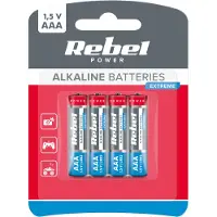 Rebel Extreme AAA Alkaline-Batterien 4er-Pack 1,5V