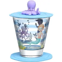Leonardo Kinderbecher "Kinderbecherset Bambini Avventura 215 ml", blau (meer), Glas, Trinkgefäße, Kinderbecher