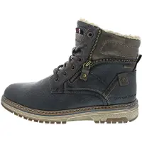 Tom Tailor Herrenschuhe Warmfutter Schnürstiefel Blau Freizeit