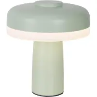 Näve LED-Akku-Tischlampe Pilu, mint, Höhe 16,5 cm Metall Touchdim
