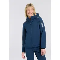 CMP - Women's Softshell Jacket Zip Hood - Softshelljacke Gr 42 blau