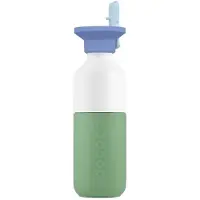 Dopper - Steel x Flip Straw - Trinkflasche Gr 350 ml weiß