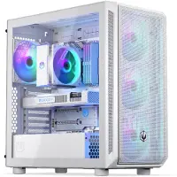 Endorfy Arx 700 White ARGB, PC, Weiß, ATX, micro ATX, Mini-ATX, Gehärtetes Glas, Gaming, Taschenlüfter