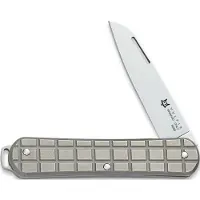 FOX Vulpis FX-VPGP130-TI Polished M390, Grenade Pattern Grey Titanium, Taschenmesser