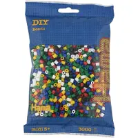 HAMA Beads 201-66, Bastelset für Kinder, 5 Jahr(e), PVC, Mehrfarbig, 3000 Stück(e)