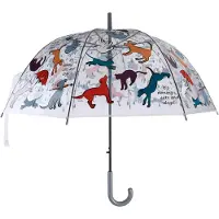 Esschert Design Regenschirm Katzen und Hunde transparent 83cm Regen