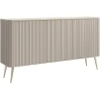 Selsey Ovarlo - Sideboard, Greige mit Metallbeinen, 163 cm