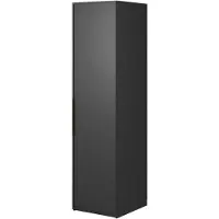 Selsey Frame - Kleiderschrank 1-türig mit Regalen, 50 cm, schwarz