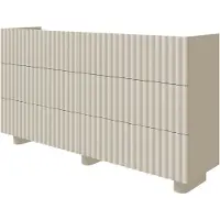 Selsey Fiorra - Kommode mit sechs Schubladen, Greige, 147 cm