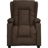 Syfax Massagesessel Braun Kunstleder
