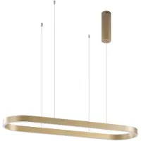 LUCANDE Smart LED-Hängeleuchte Melinay, gold, CCT, Tuya