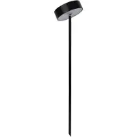 Näve Solar-/Dekoerdspieß "LAUPHEIM" H: 56cm, Lampe für den Außenbereich im Modern-Style, aus Metall in schwarz, 56 cm hoch, Ø 10 cm, LED Platine – mit Schiebeschalter