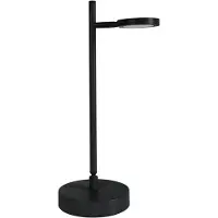 Näve LED-Akku-Tischlampe Lupa, schwarz Höhe 45 cm Metall Touchdim