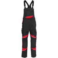 Kübler ACTIVIQ cotton+ Latzhose mittelrot/anthrazit 31 - 3450 3421-5597-31 - mittelrot/anthrazit