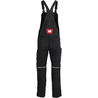 Kübler Latzhose ACTIVIQ cotton+ mittelrot/anthrazit Form 3450 Größe 44