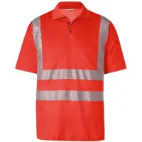 Kübler Reflectiq Polo PSA 2 warnrot Gr. 4XL