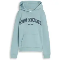 Tom Tailor Sweatshirt , Kinder, Gr. 176, blau (tourmaline), Sweatware, Obermaterial: 100% Baumwolle, regular fit hüftbedeckend, Rundhals, Bündchen, Sweatshirts Sweatshirt, mit Logoprint auf der Brust