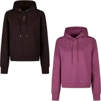 Eskadron HERITAGE Hoddy, Damenhoddy " HOOD SPARKLE " Größe - M Farbe - black-truffle