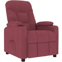 vidaXL Massagesessel Weinrot Stoff