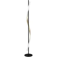 Eglo LED-Stehleuchte CONAPRATO, schwarz/messing, 150 cm, CCT