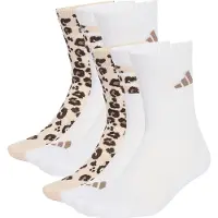 Adidas - Leo Graphic Socks 3-Pack - Multifunktionssocken Gr 43-45 - L weiß