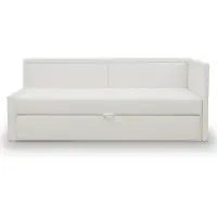 Selsey CAPRILI - Ausziehbares Jugendbett für zwei Personen, Creme