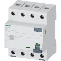 Siemens 5SV34446 5SV3444-6 FI-Schutzschalter A 4polig 40 A 0.1 A 400 V, 10 A, IP20
