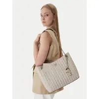 GUESS CHERYL 2 COMP TOTE Beige