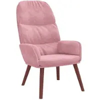 vidaXL Relaxsessel Rosa Samt