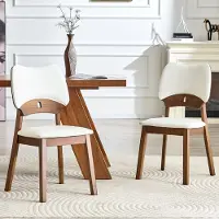 STILVORA Esszimmerstühle 2er-Set mit Schmetterlings-Rückenlehne, Küchenstühle mit gepolsterter Sitzfläche, Design-Stühle für Esszimmer und Wohnzimmer,Ohne Tisch