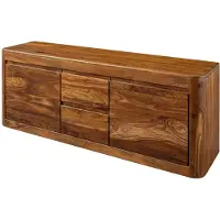 MASSIVMOEBEL24.DE TV-Board Sheesham 147x40x58 walnuss gewachst TORONTO #200