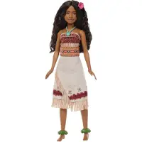 Mattel Anziehpuppe "Disney Vaiana, Puppe mit abnehmbarer Kleidung", bunt, Puppen, Kinder, Kunststoff, Anziehpuppe