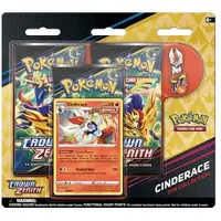 The Pokemon Company Pokemon Crown Zenith: Cinderace Pin Collection 3-Pack Blister