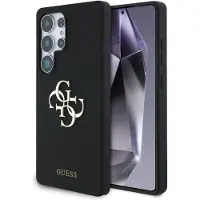 GUESS Guhcs25ls4smdk Bottom Script Samsung Galaxy S25 Ultra Handyhülle